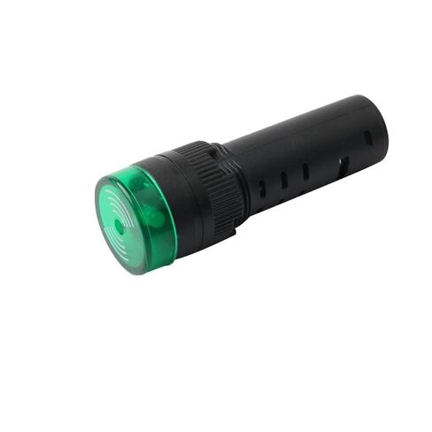 صفارة فلاش 16 ملم صوت وضوء متقطع مع إنذار فلاش LED بلاستيك أحمر أصفر أخضر 12V24V220V (أحمر (24 فولت)) in Saudi Arabia