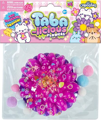 ORB Tabalicious Flowers TABA Squishy Dahlia Toy - Soft, Sticky Dahlia Flower TABA Squishies to Squish and Squeeze, Perfect for Stress Relief - Fun Kawaii Fidget and Sensory Toys for Kids and Adults in Kuwait