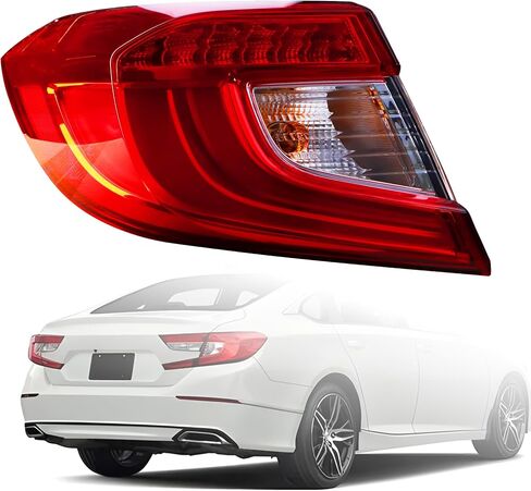 مجموعة مصابيح الذيل متوافقة مع سيارة هوندا أكورد سيدان 2006-2007 - لمبة متضمنة (جانب السائق الأيسر) 33551-SDA-A32 in Kuwait