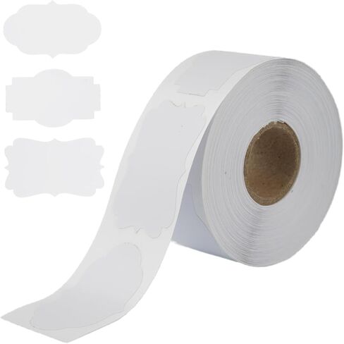Septe 300Pcs 3 Styles Label Stickers for Jars, Self-Adhesive Labels for Jars, Bottles, Food,Present(Black) in Kuwait