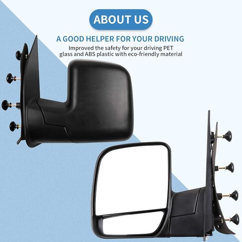 ECCPP Exterior Mirrors Replace with 2003-2013 For Ford E-150 E-250 2004-2013 E-350 E-450 Super Duty E-450 Driver Side FO1320254 in Saudi Arabia
