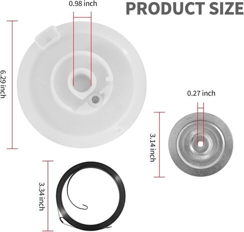3090085 Recoil Pull Cord Starter Kit, Replacement for Polaris Sport 400L 1994-1998, Replacement for Polaris Big Boss 500 1998-2002, Replace 3084780 in Saudi Arabia