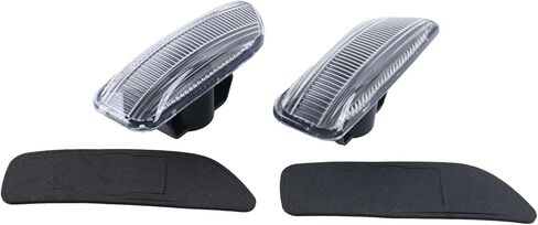 DVPARTS 1 زوج من مصابيح العلامات الجانبية للحاجز مصباح مؤشر إشارة الانعطاف بدون لمبة 30722642 30722641 متوافق مع فولفو S60 V70 S80 XC90 in Kuwait