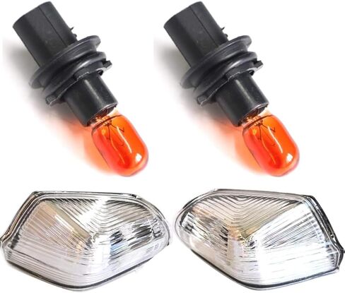 Zenger Auto Side Mirror Set Turn Signal Indicator Light Cover with Bulb for Mercedes Benz Sprinter W906 VW Crafter 2006-2021 0018229220 0018229120 in Saudi Arabia