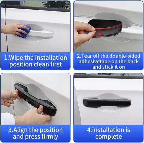Car Door Handle Cover for Toyota Camry 2018-2026，Corolla 2020-2026，Corolla Cross 2021-2026，Avalon 2019-2022，Pruis Hatchback 2016-2019 Hybrid Auto Exterior Accessories【No 2 Smart Entry Holes】 in Saudi Arabia