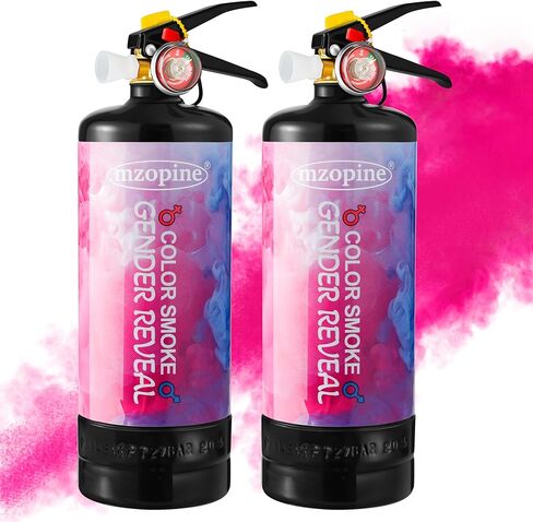 Giant Gender Reveal Fire Extinguisher Color Blaster, 2 Packs Baby Girl Pink Gender Reveal Extinguisher Smoke, Party Ideas for Gender Reveal Decorations with 2.3ib Powder, Blasts 20+ Feet in Saudi Arabia