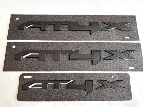 4Pcs New Doors Rear AT4X Nameplate 3D Emblems Badge Replacement for 2023-2026 Sierra 1500 (Gloss Black) in Saudi Arabia