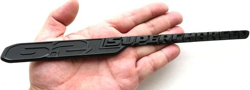 1pc New 6.2L Supercharged Hood Emblem Nameplate 3D Badge Replacement for 2021-2024 TRX 6.2L 68444262AB (Black) in Saudi Arabia