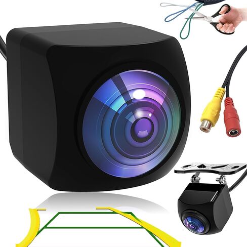 Ultra-Clear 1080P AHD Backup Camera - 170° Wide Angle Rear View Camera with Super Night Vision, IP69K Waterproof, 6-Layer Glass Lens, Universal Parking Camera for 12V Cars, Trucks, SUVs, RVs in Saudi Arabia