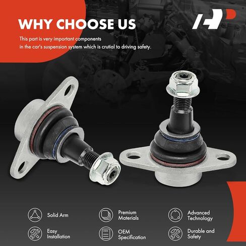 A-Premium 2 x Front Lower Ball Joint, Compatible with Mini R60 Series Cooper Countryman 2011-2016, R61 Series Cooper Paceman 2013-2016 in Saudi Arabia