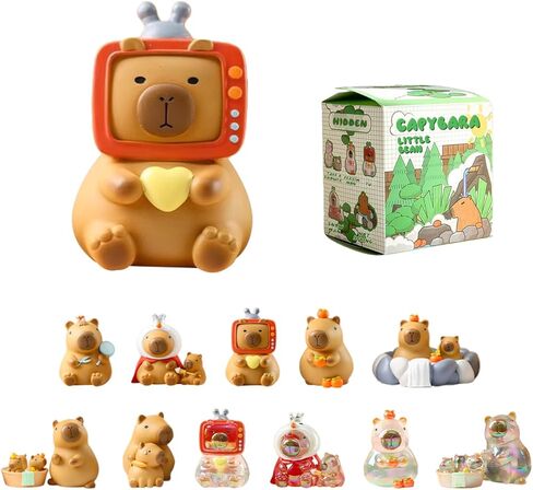 Capybara Blind Box Figures, Random Design Action Figures Collectible Toys Home Decorations, Single Box in Saudi Arabia