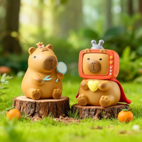 Capybara Blind Box Figures, Random Design Action Figures Collectible Toys Home Decorations, Single Box in Saudi Arabia