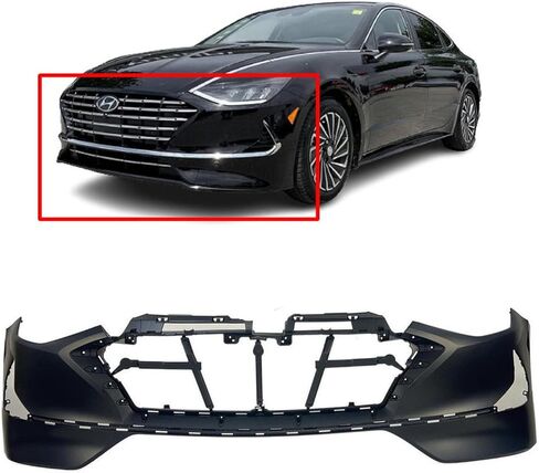 FitParts Compatible With Front Bumper Cover 2020 2021 2022 2023 Hyundai Sonata Sedan. New, Primed & Ready for Paint. Hybrid. HY1000241 86510L0000 in Saudi Arabia