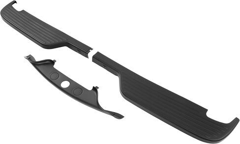 KUAFU Rear Bumper Step Pad Kit Compatible with 2000-2005 Ford Excursion Replacement for FO1191151 FO1191116 3C7Z-17B807-AAB XL3Z-17B807-AAA Top & Lower Pad PP Plastic Black in Saudi Arabia