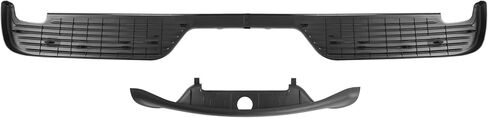 KUAFU Rear Bumper Step Pad Kit Compatible with 2000-2005 Ford Excursion Replacement for FO1191151 FO1191116 3C7Z-17B807-AAB XL3Z-17B807-AAA Top & Lower Pad PP Plastic Black in Saudi Arabia