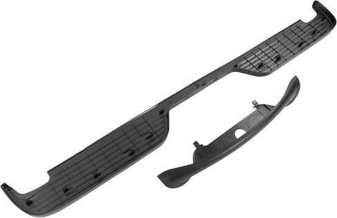 KUAFU Rear Bumper Step Pad Kit Compatible with 2000-2005 Ford Excursion Replacement for FO1191151 FO1191116 3C7Z-17B807-AAB XL3Z-17B807-AAA Top & Lower Pad PP Plastic Black in Saudi Arabia