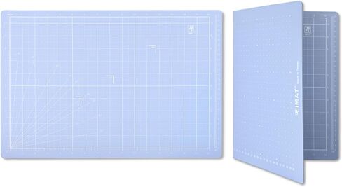 iMAT Flip Cutting Mat_Note A3 (inch version), 12"X18", Foldable, Front: Inch grid, Back: cm dots, Suitable for Crafts, Cutting Paper Materials, Creative Collages, and more (Origami White) in Saudi Arabia