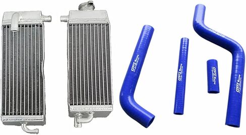 مشعاع ألومنيوم + خرطوم سيليكون لـ 1996-2001 Yamaha YZ125 YZ 125 1997 1998 1999 2000 (أزرق) in Saudi Arabia