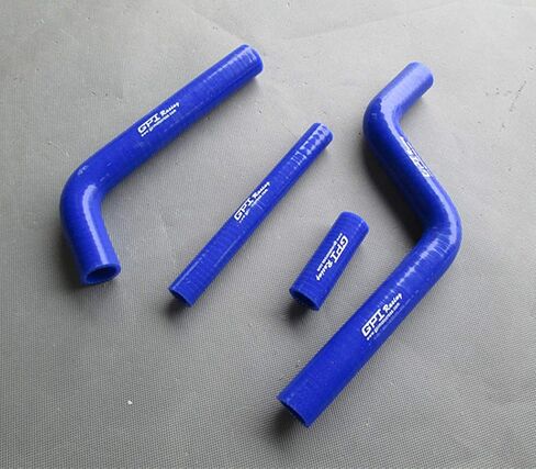 مشعاع ألومنيوم + خرطوم سيليكون لـ 1996-2001 Yamaha YZ125 YZ 125 1997 1998 1999 2000 (أزرق) in Saudi Arabia