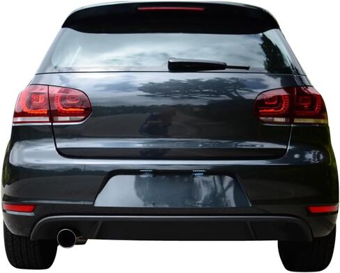 ناشر خلفي متوافق مع 2010-2014 Volkswagen VW Golf MK6، ناشر شفة المصد الخلفي منفذ كاتم صوت واحد من IKON MOTORSPORTS in Kuwait