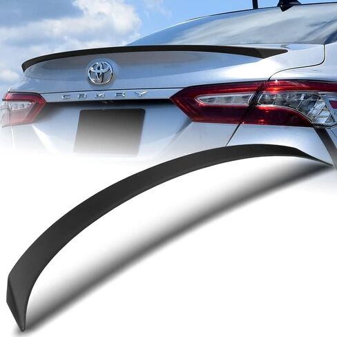 W-Power ABS Plastic OE-Style Rear Trunk Lid Spoiler Wing Compatible with 2018-2024 Toyota Camry, 2019 2020 2021 2022 2023 (Matt Black) in Saudi Arabia