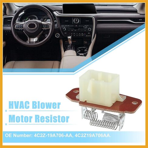 HVAC Blower Motor Resistor AC Blower Control Module Fit for Ford F-250 F-350 Super Duty 1999-2007 No.4C2Z-19A706-AA - Pack of 1 Replacement in Saudi Arabia