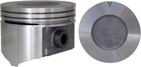 Set of 8 Round Dish Top Pistons for 74-76 GM/Cadillac 8.2L/500 | .040 (1.00mm Oversized) | 4.340in. Bore Diameter in Saudi Arabia