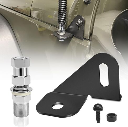 for Jeep Gladiator Antenna, 5.5 Inch Car Radio Antenna Replacement Car Wash-Proof Radio Antenna American Flag Design Antenna Compatible with Jeep Wrangler JK JL JT 2007-2023 in Kuwait