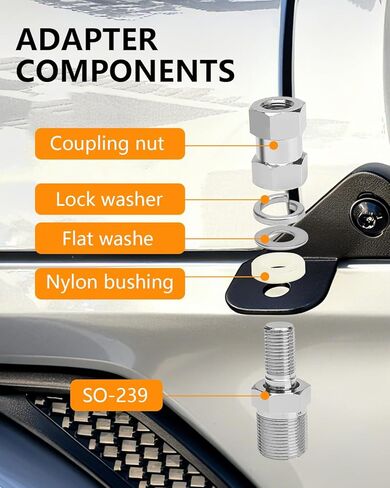 for Jeep Gladiator Antenna, 5.5 Inch Car Radio Antenna Replacement Car Wash-Proof Radio Antenna American Flag Design Antenna Compatible with Jeep Wrangler JK JL JT 2007-2023 in Kuwait