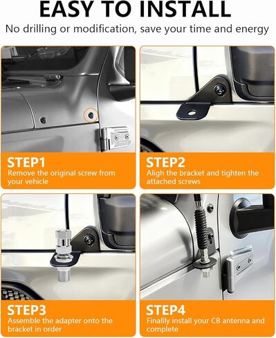 for Jeep Gladiator Antenna, 5.5 Inch Car Radio Antenna Replacement Car Wash-Proof Radio Antenna American Flag Design Antenna Compatible with Jeep Wrangler JK JL JT 2007-2023 in Kuwait