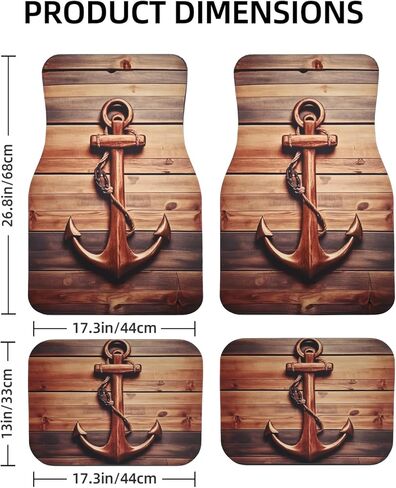 Artistic Fabric Car Floor Mats-Non-Slip Rubber Backing,Front (26.8x17.3in) & Rear (13x17.3in) Set-Water Absorbing, Durable Automotive Floor Liners with Stylish Patterns,Butterfly in Saudi Arabia