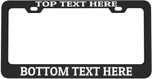 Custom License Plate Personalized Design Aluminum Front Car Tags Decor Vanity Tag 6x12 Inch Your Own Plates with Photo Text Logo, White-52 in Kuwait