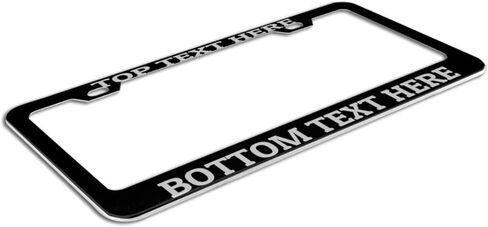 Custom License Plate Personalized Design Aluminum Front Car Tags Decor Vanity Tag 6x12 Inch Your Own Plates with Photo Text Logo, White-52 in Kuwait