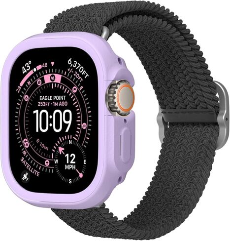 RHINOSHIELD Bumper Case for Apple Watch Ultra/Ultra 2 - [49 mm] | Slim, Lightweight, and Shock Absorbent - Great Protection, Easy to Install, Durable - Classic Black in Saudi Arabia