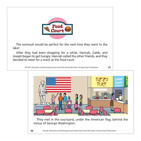 Super Duper Publications | Articulation and Phonology Screener Quick Take Along® Mini-Book | Speech Therapy | Educational Learning Resource for Children in Saudi Arabia