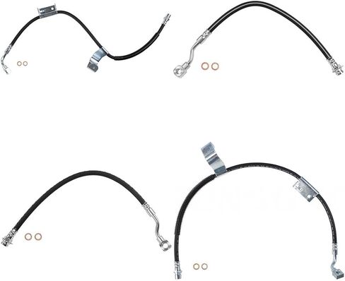 4PCS Front Rear Brake Line Brake Hydraulic Hose Fits Chevrolet Fits Chevy Avalanche 2500 2002-2006 Fits Chevrolet Fits Chevy Silverado 1500 HD 2001 in Saudi Arabia