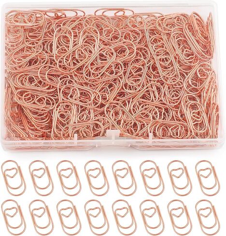 200PCS Colored Paper Clips, 1.1 inch Medium Assorted Paperclips Vinyl Coated Clips, Paper Clip for Paperwork Home Office School and Personal in Saudi Arabia