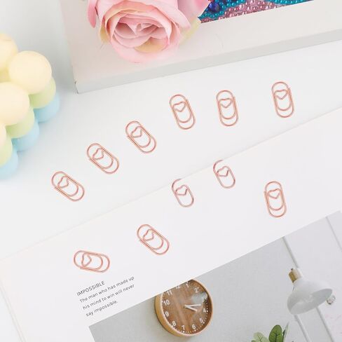 200PCS Colored Paper Clips, 1.1 inch Medium Assorted Paperclips Vinyl Coated Clips, Paper Clip for Paperwork Home Office School and Personal in Saudi Arabia