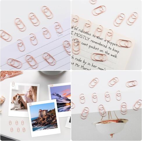 200PCS Colored Paper Clips, 1.1 inch Medium Assorted Paperclips Vinyl Coated Clips, Paper Clip for Paperwork Home Office School and Personal in Saudi Arabia