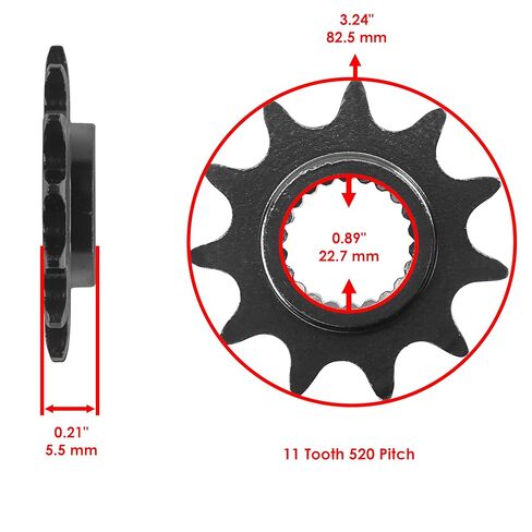 Caltric O-Ring Drive Chain & Sprockets Kit Compatible with Polaris Trail Boss 330 2003-2010 / Trail Boss 325 2001 2002 / Trail Blazer 330 2008 2009 2010 in Saudi Arabia