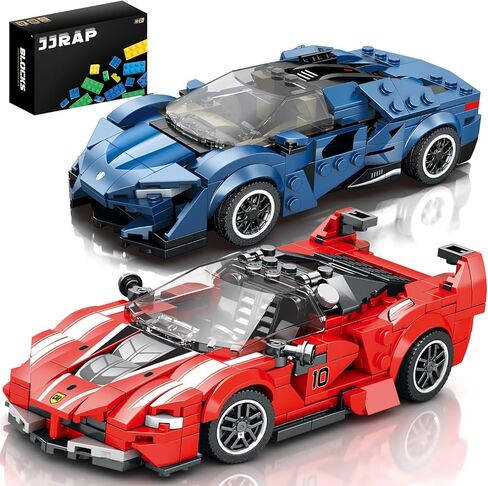 VGD Car Building Kit with Display Case, Cool Collectible Model Super Race Car Building Blocks Set, 1:24 Scale Collectible Model Cars Set for Kids Boys Girls Adults Sportscar Lovers Kids - 322PCS in Saudi Arabia