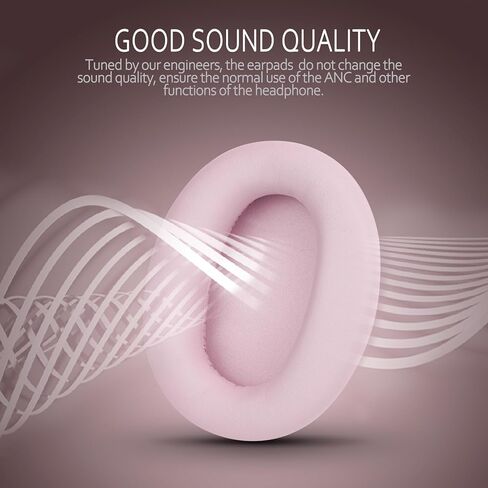 Krone Kalpasmos Replacement Earpads Compatible with Sony WH-CH720N, Protein Leather Memory Foam Replacement Ear Cushion, White in Kuwait