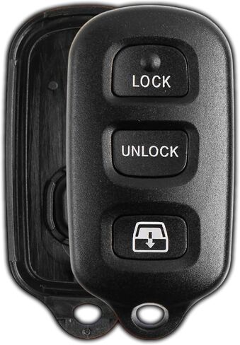 KeylessOption Key Fob Cover Case Replacement for 1999 2000 2001 2002 2003 2004 2005 2006 2007 2008 2009 Toyota Sequoia 4Runner Remote Shell, HYQ12BBX HYQ12BAN HYQ1512Y, No Programming Necessary in Saudi Arabia