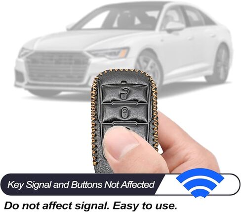 MECHCOS متوافق مع Ram 1500 Smart 4 أزرار جلدية للدخول بدون مفتاح للتحكم عن بعد وغطاء حماية لمفتاح السيارة باللون الأسود in Kuwait
