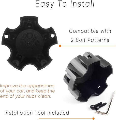 4.41in Wheel Center Caps for Ballistic Center Hubcaps, 4 Pack Black Center Cover Replacement, 5 lugs in Saudi Arabia