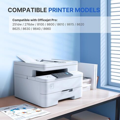 مجموعة خراطيش الحبر 950XL و951XL بديلة لخراطيش الحبر HP 950 951 / 950XL 951XL المتوافقة مع HP OfficeJet Pro 8600 8610 8615 8620 8100 8630 8660 8640 276DW 251DW (5 عبوات 950) 951XL) in Kuwait