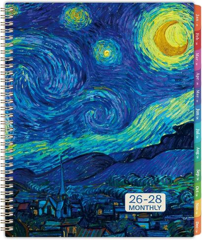 2026-2028 Monthly Planner - 3 Year Monthly Planner/Calendar 2026-2028, Jan. 2026 - Dec. 2028, 9" x 11", 3 Year Calendar 2026-2027-2028 with 36 Colorful Tabs, Notes Pages, Inner Pocket, Holidays in Saudi Arabia