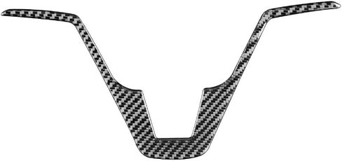 Carbon Fiber Car Interior Accessories Steering Wheel Sticker Cover Trim for Honda CRV 2007-2011 (Black) in Saudi Arabia
