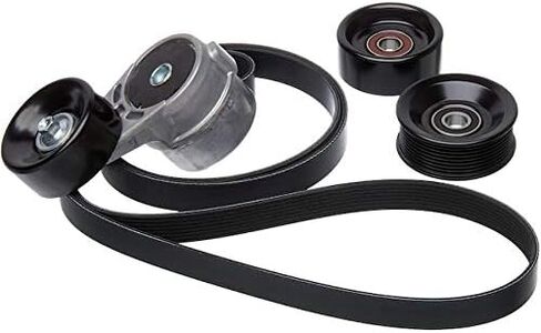 Serpentine Belt Drive Component Kit - Compatible with 1997 Ford F-250 HD 7.3L V8 Diesel (without Ambulance Prep Package and Power Takeoff) in Saudi Arabia
