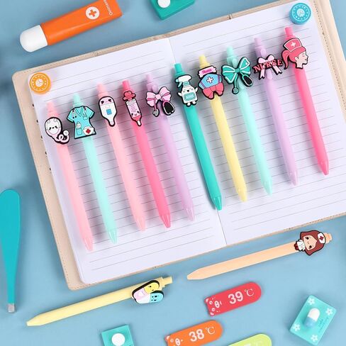 Pens for Nurses, 12 Pcs Cute Ballpoint Pens for Nurse Appreciation Week Gifts Nursing Medical Students Fun Pens in Saudi Arabia
